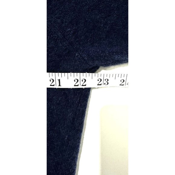 Club Room Luxury Men's Cashmere V-Neck Sweater Navy Sz L Quiet Luxury - Picture 5 of 7